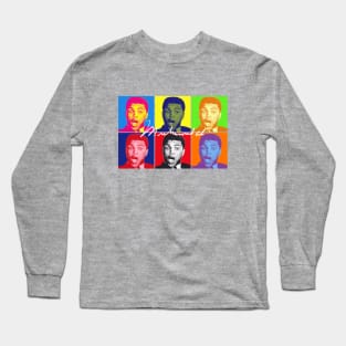 Muhammad Ali Pop Art Long Sleeve T-Shirt